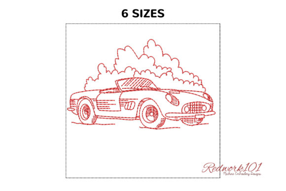1961 Ferrari 250 GT SWB Embroidery