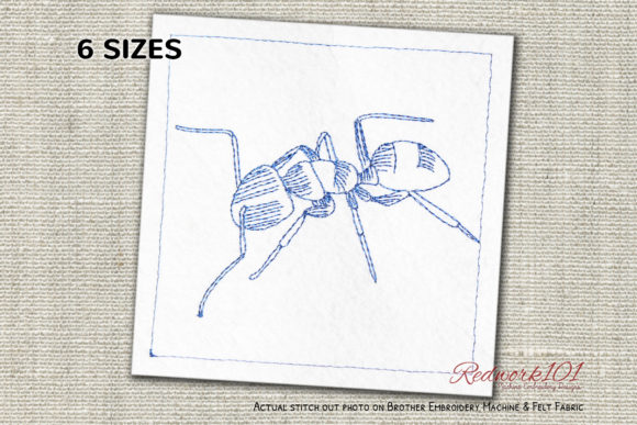 Carpenter Ant Redwork