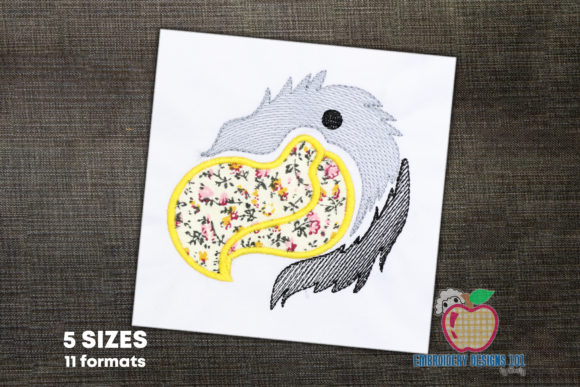 Falcon Head Applique: A Striking, Versatile Embroidery Design for Meaningful Gifts