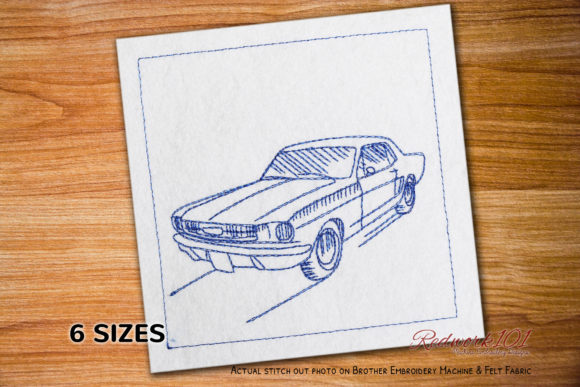First Ford Mustang Bluework