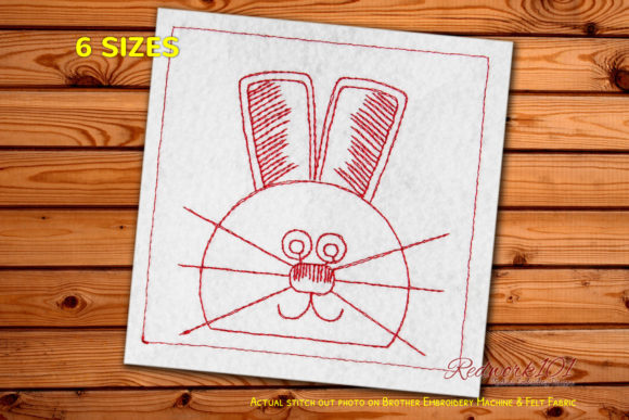 Rabbit Face Bluework: A Seasonal Embroidery Gem