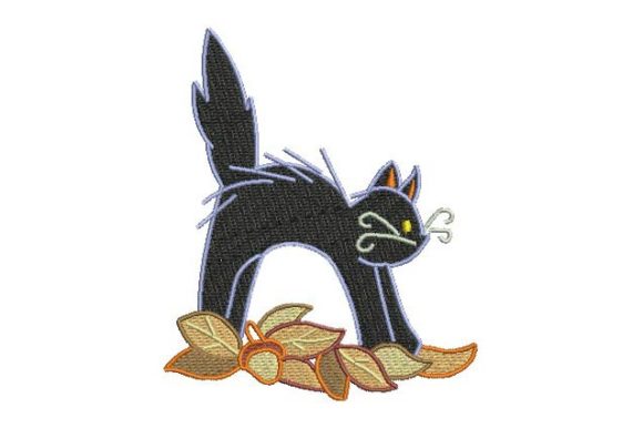 Scary Cat: A Craft Fair-Ready Halloween Embroidery Design