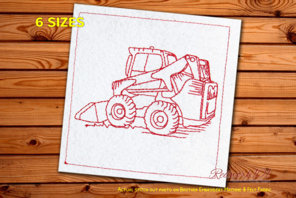 Skid-steer Loader Embroidery Design Review