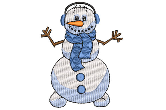 Snowman with Ear Mittens