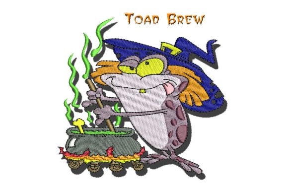 Toad Brew Embroidery Design